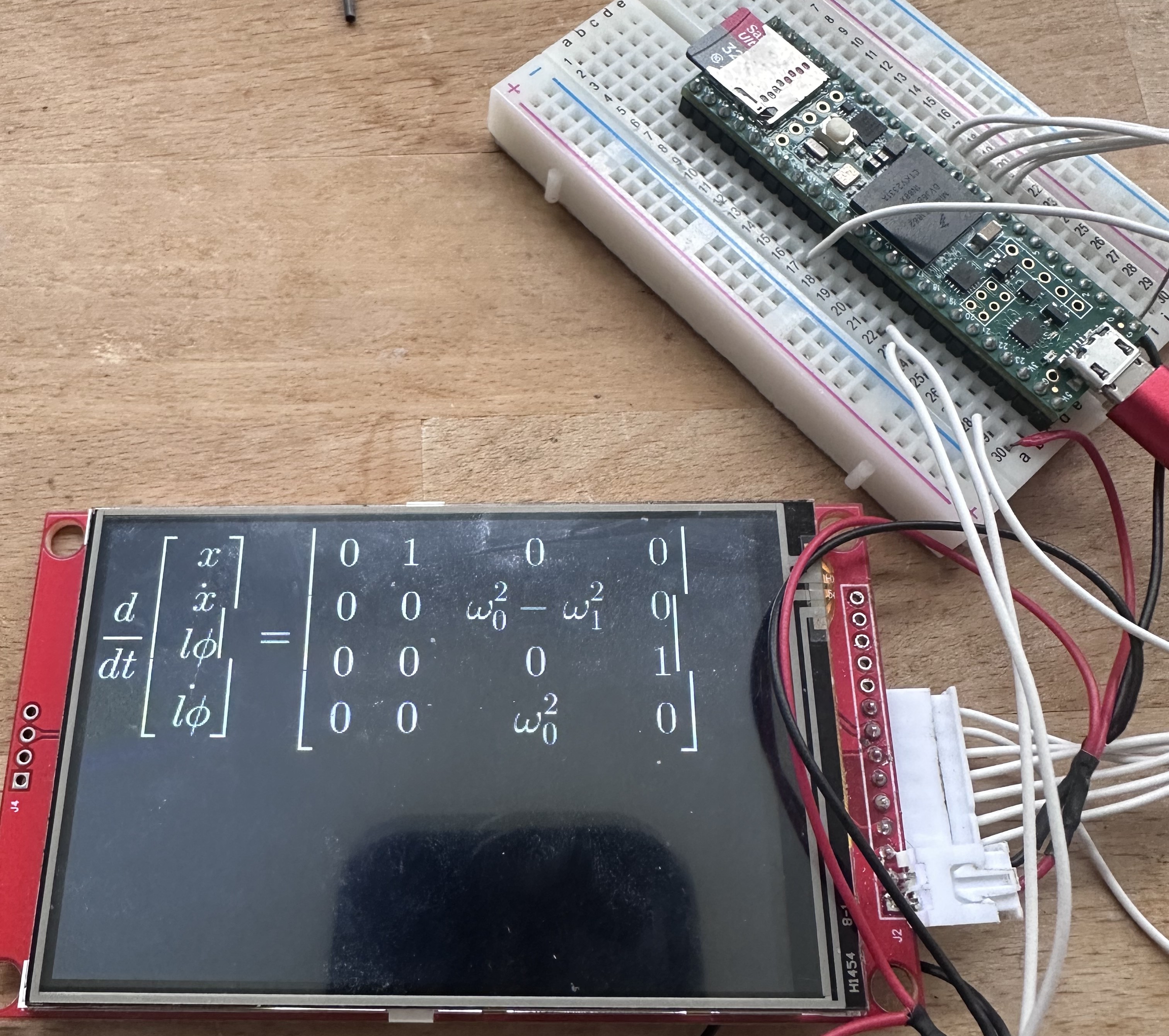 LaTeX Rendering on Teensy with MicroTeX